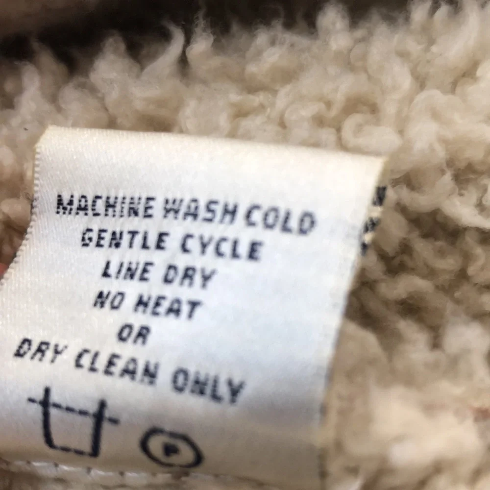 Faux shearling great coat XL from Tasha Polizzi. Light tan with cream interior - Picture 4 of 14